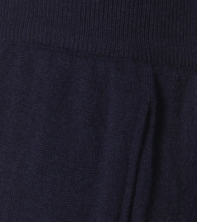 Shop The Row Ardo Cashmere Trackpants In Blue