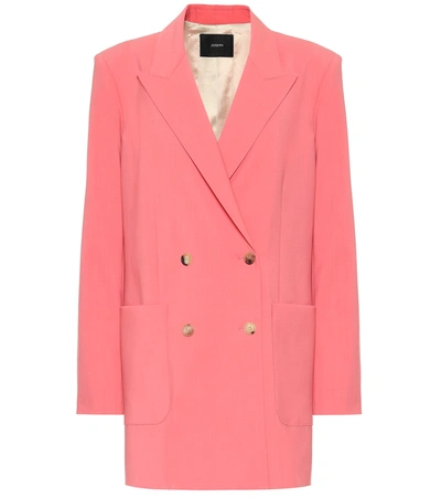 Shop Joseph Josie Wool-blend Blazer In Pink