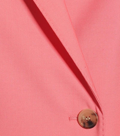 Shop Joseph Josie Wool-blend Blazer In Pink