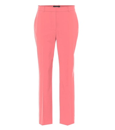 Shop Joseph Coleman Wool-gabardine Slim Pants In Pink