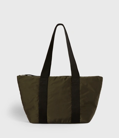 Allsaints Sly East West Tote Bag In Light Olive Modesens