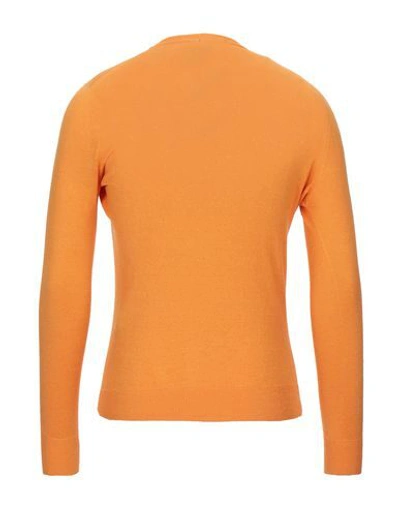 Shop Drumohr Man Sweater Orange Size 38 Linen, Polyester