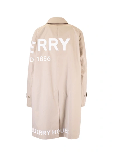 Shop Burberry Women's Beige Cotton Trench Coat