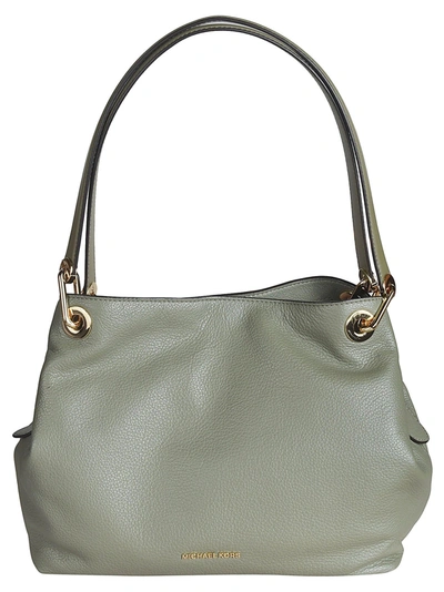 Shop Michael Kors Women's Green Leather Shoulder Bag