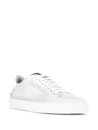 Shop Axel Arigato Women's Silver Leather Sneakers