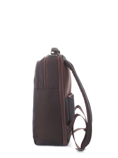 Shop Piquadro Men's Brown Leather Backpack