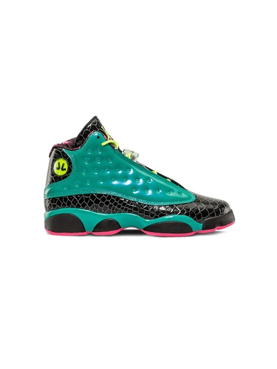 Shop Nike Air Jordan 13 Retro Bg "doernbecher" Sneakers In Green