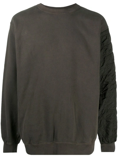 Shop Ambush Shell-panelled Sweatshirt In Grey