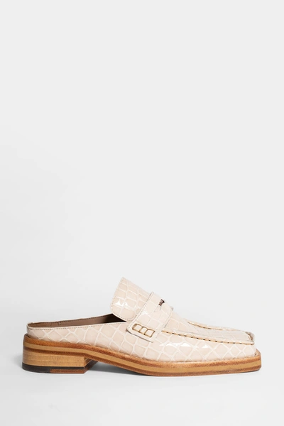 Shop Martine Rose Loafers In White