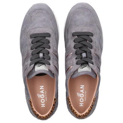 Shop Hogan Low-top Sneakers H222 In Grey