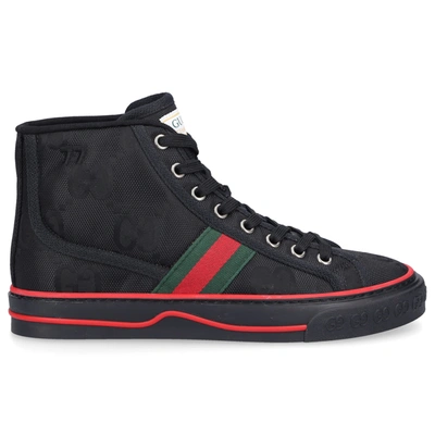 Shop Gucci High-top Sneakers Off The Grid In Black