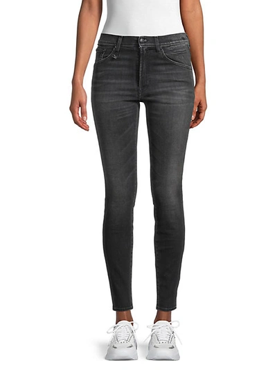 Shop R13 Women's High-rise Jeans In Dirty Black