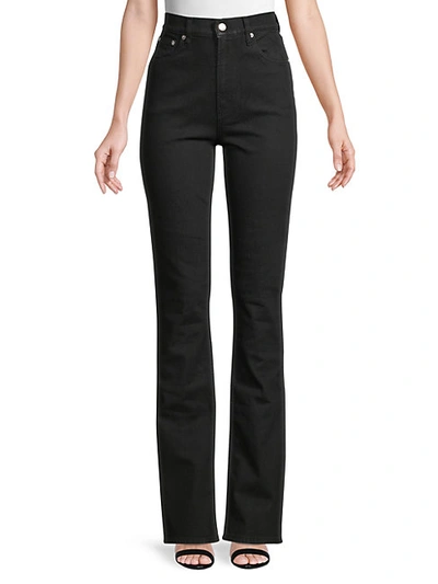 Shop Helmut Lang Femme Hi Bootcut Jeans In Black