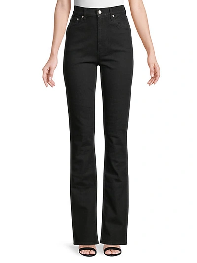 Helmut Lang Femme High-rise Straight Jeans In Black