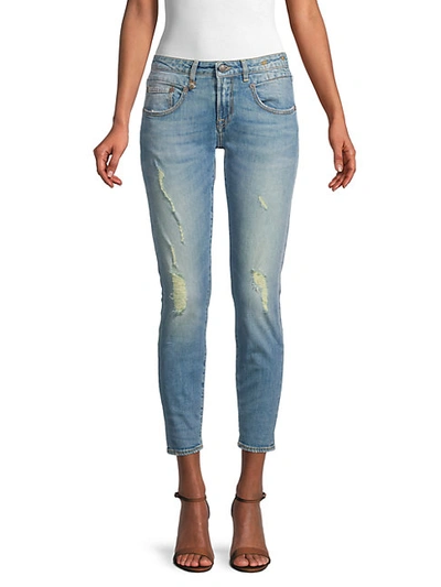 Shop R13 Distressed Skinny Jeans In Drew