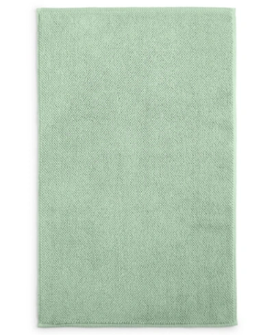 Hotel Collection Finest Elegance Luxury Turkish Cotton Tub Mat, 26" X 34", Exclusively At Macy's In Pale Aqua