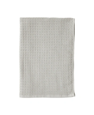 Shop Uchino Waffle Twist 100% Cotton Hand Towel In Linen