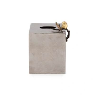 Michael Aram Butterfly Ginkgo Tissue Box Cover In Silver