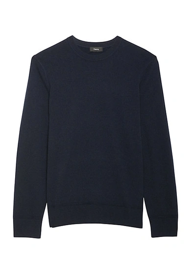 Shop Theory Hilles Cashmere Sweater In Eclipse