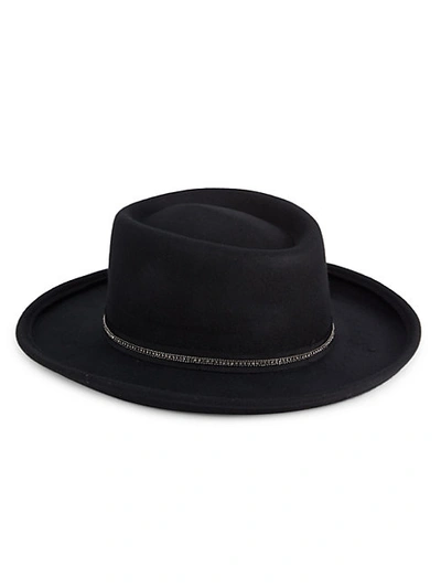 Shop San Diego Hat Company Wool Fedora In Black