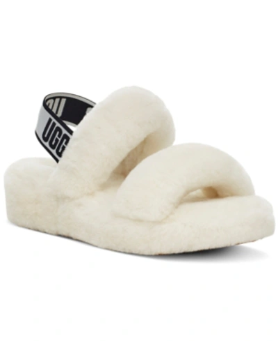 Shop Ugg Women's Oh Yeah Slide Slippers In White