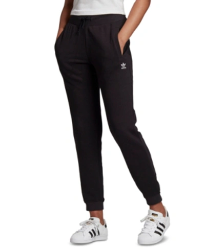 Shop Adidas Originals Women's Logo Track Pants In Black