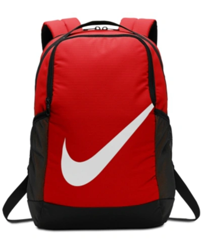 Shop Nike Youth Brasilia Backpack In Red