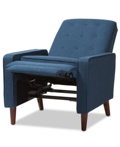 Shop Furniture Mathias Lounge Chair In Blue