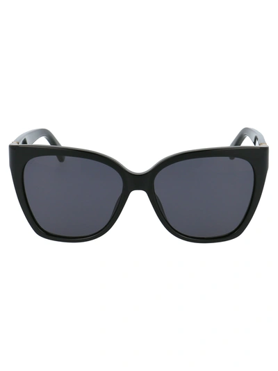 Shop Moschino Mos066/s Sunglasses In 807ir Black