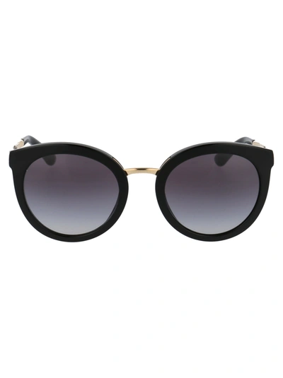 Shop Dolce & Gabbana Sunglasses In 501/8g Black