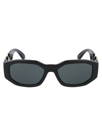 Shop Versace 0ve4361 Sunglasses In Gb1/87 Black