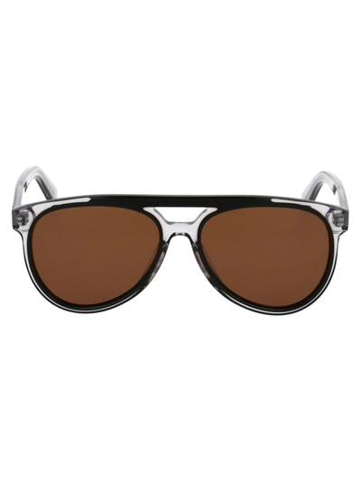 Shop Ferragamo Sf945s Sunglasses In 013 Black Grey