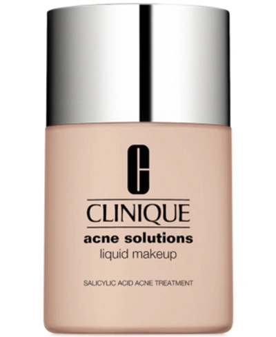 Shop Clinique Acne Solutions Liquid Makeup Foundation, 1 Oz. In Fresh Cream Chamois