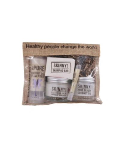 Shop Skinny & Co. Pure Beauty Travel Kit In White