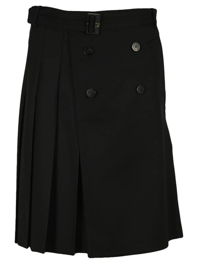 Shop Neil Barrett Belted Mini Skirt In Black