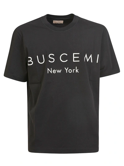 Shop Buscemi Logo Regular T-shirt In Black