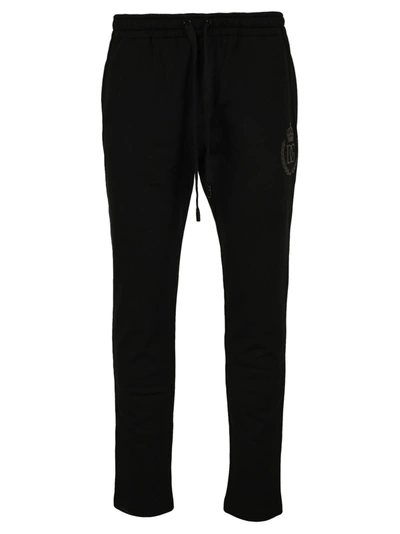 Shop Dolce & Gabbana Dg Crest Sweatpants In Black