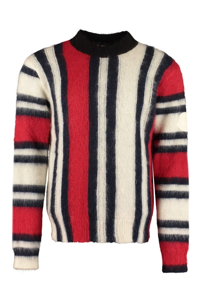 Shop Moncler 2  1952 - Striped Mohair Sweater In Multicolor