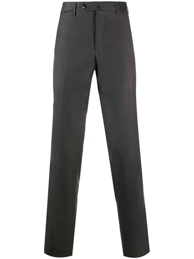 Shop Pt01 Straight-leg Tailored Trousers In Grey