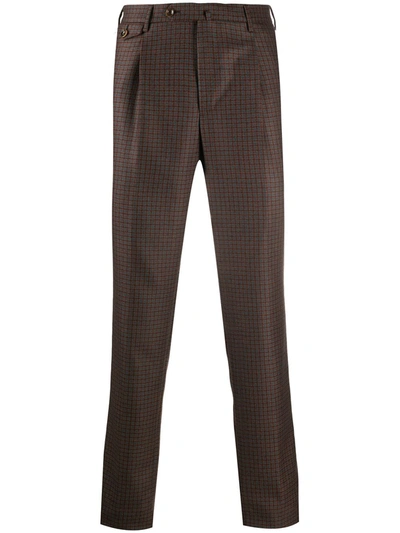 CHECKED TAILORED TROUSERS