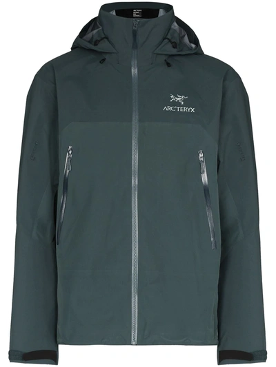 Shop Arc'teryx Beta Hooded Performance Jacket In Blue