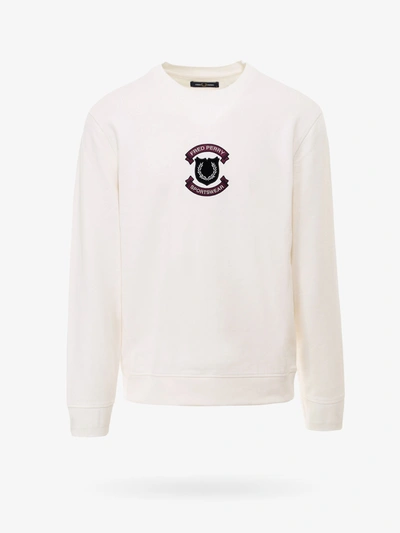 Shop Fred Perry Sweatshirt In White