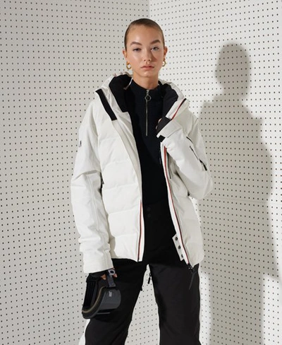 Shop Superdry Women's Sport Motion Pro Puffer Jacket White