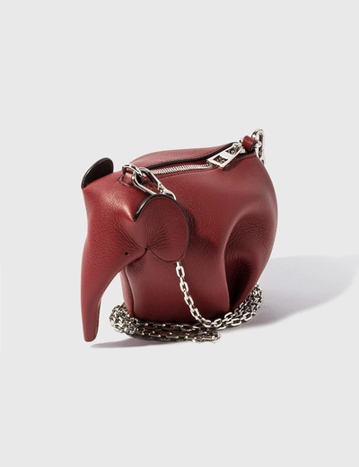 Shop Loewe Elephant Pouch In Red