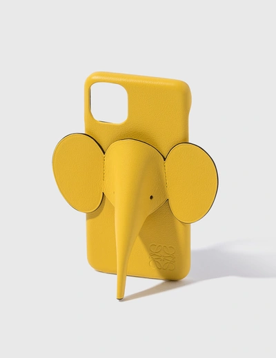 Shop Loewe Iphone 11 Pro Max Elephant Cover In Yellow