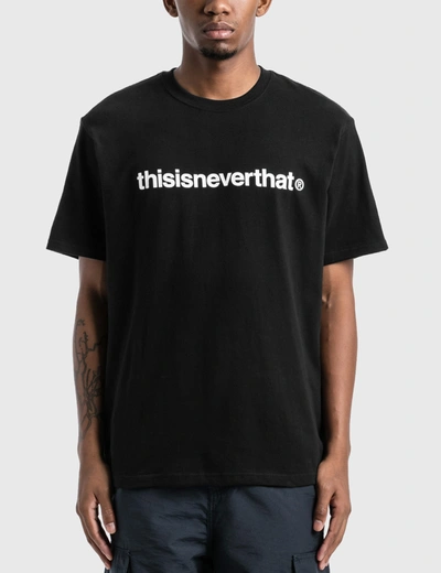Shop Thisisneverthat T-logo T-shirt In Black