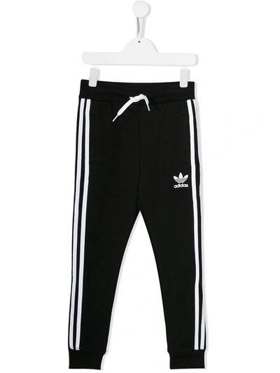 Shop Adidas Originals Tuta Trackpants In Black