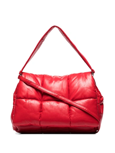 Shop Stand Studio Wanda Quilted Shoulder Bag In Red