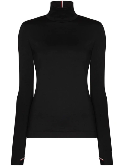 Shop Moncler Base-layer High-neck Top In Black