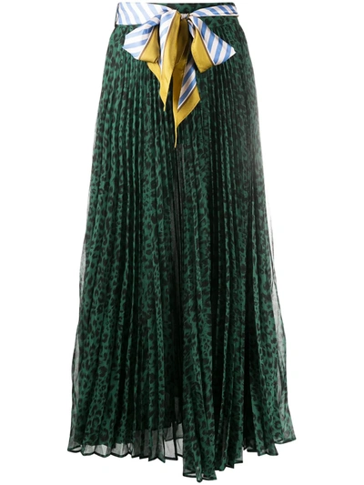 Shop Zimmermann Sunray Long Skirt In Green